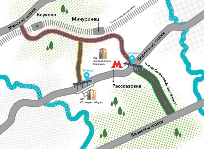 Дорога Внуково Переделкино