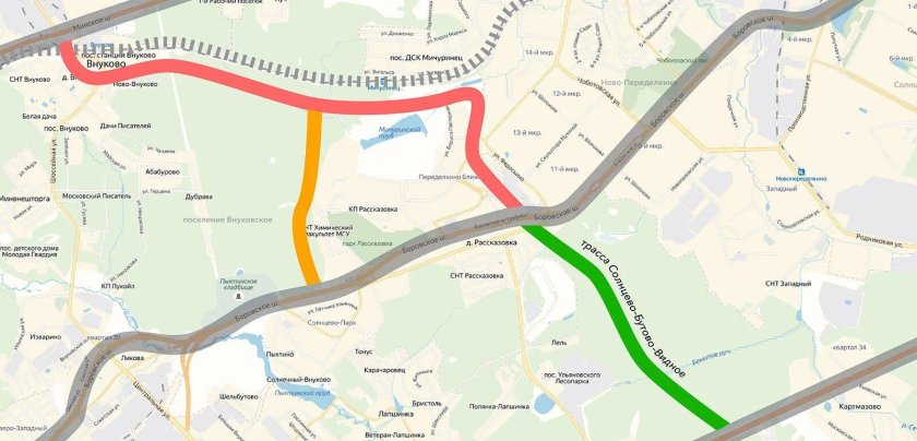 Дорога Внуково Переделкино