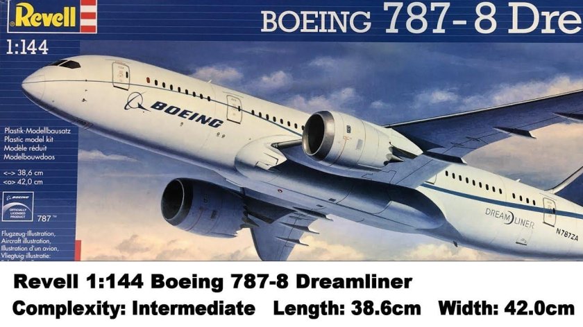 Звезда самолет "Боинг 787" 1/144