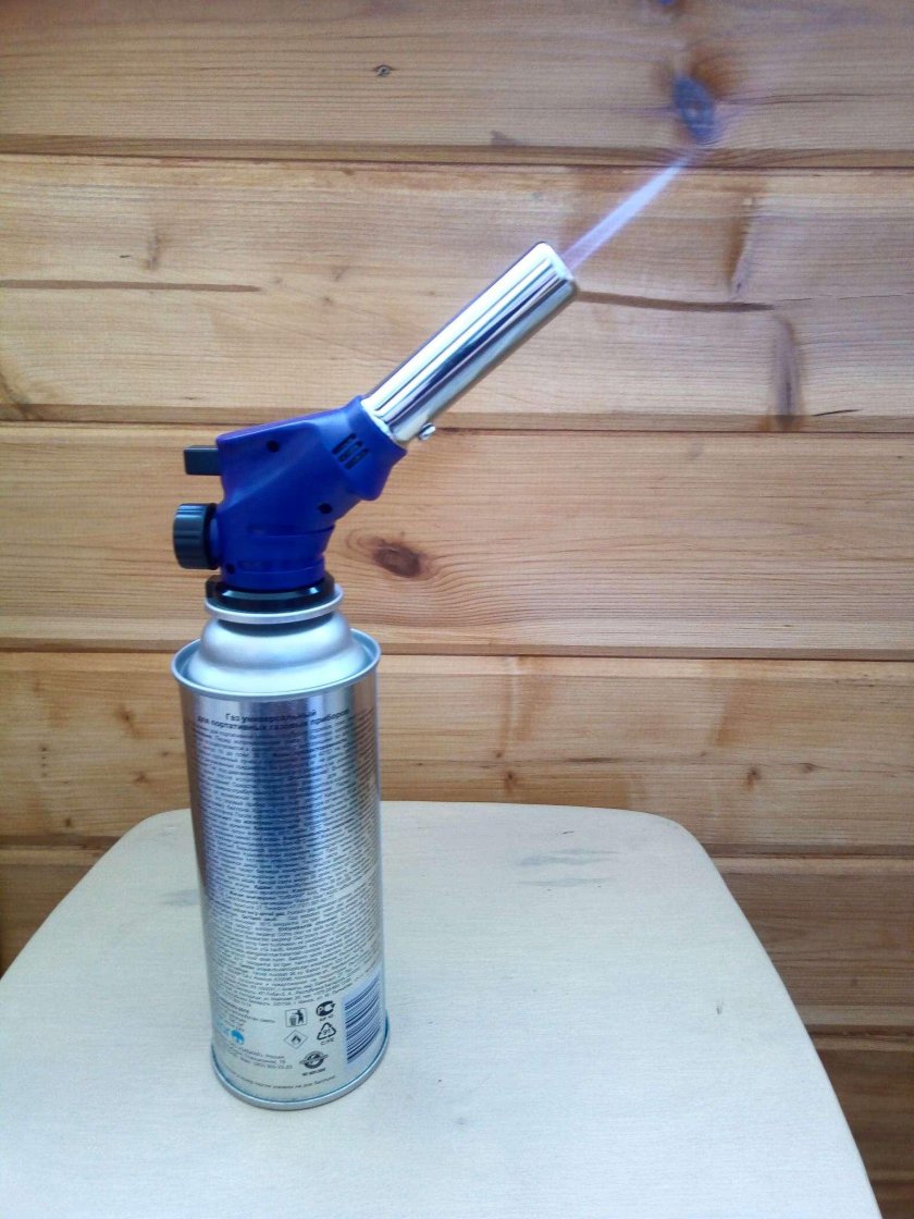 Газовая горелка туристическая на баллончик с пьезоподжигом