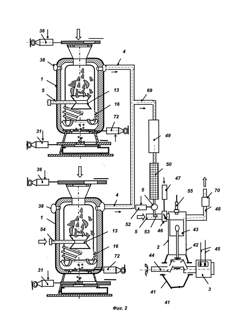 Пиролизный газогенератор чертеж