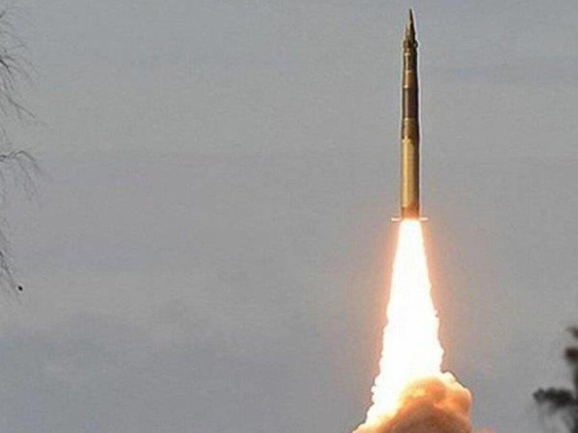 Запуск баллистической ракеты