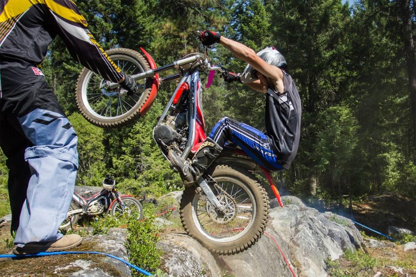 Мото соревнования триал