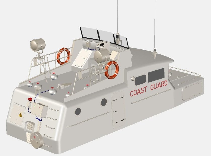 3d coast guard boat 12200