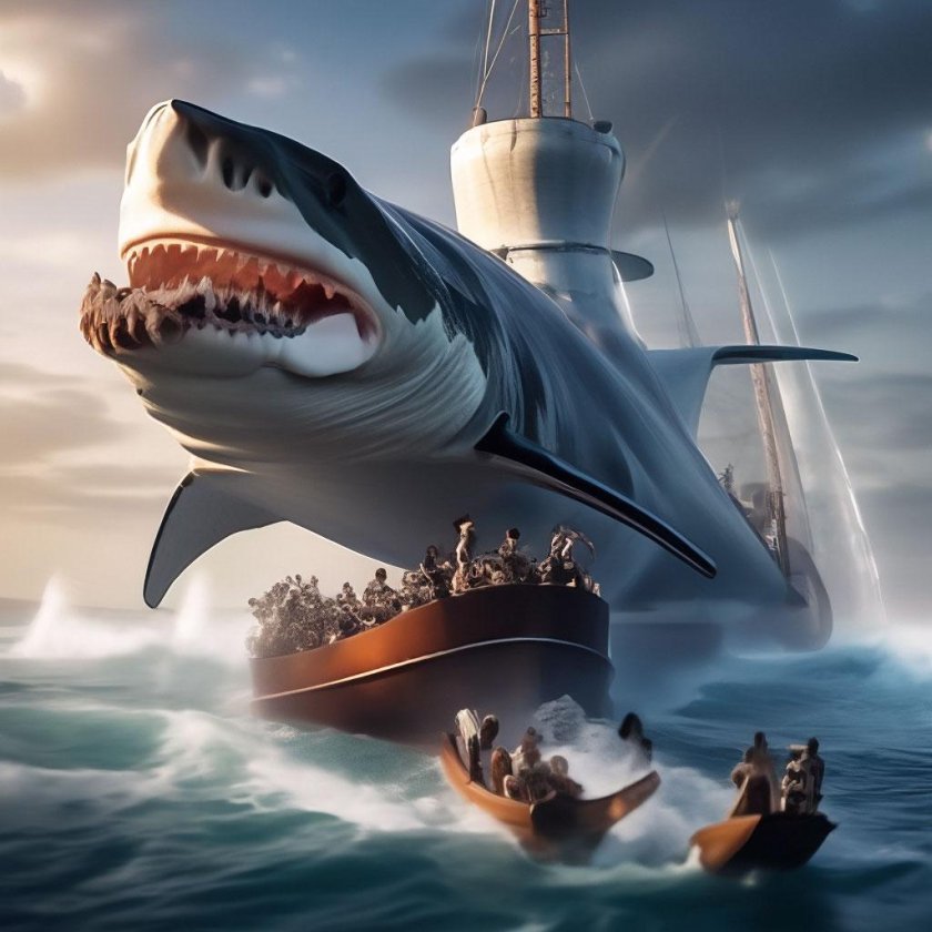 Акула мегалодон