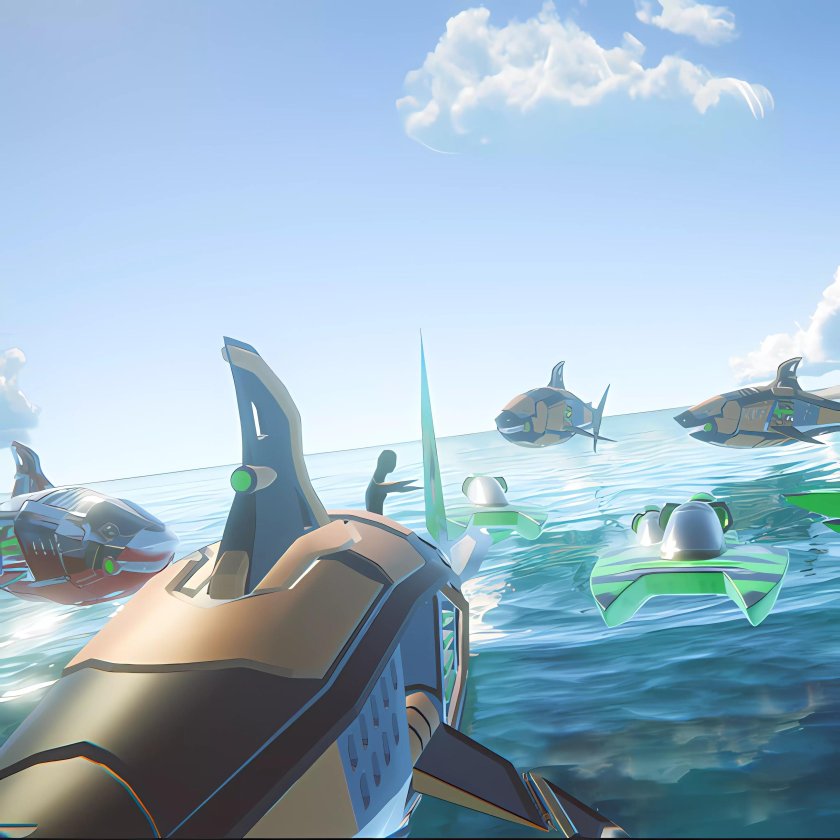 Парусник в игре акула