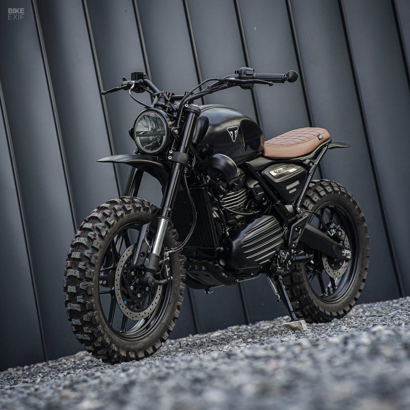 Scrambler motorcycle