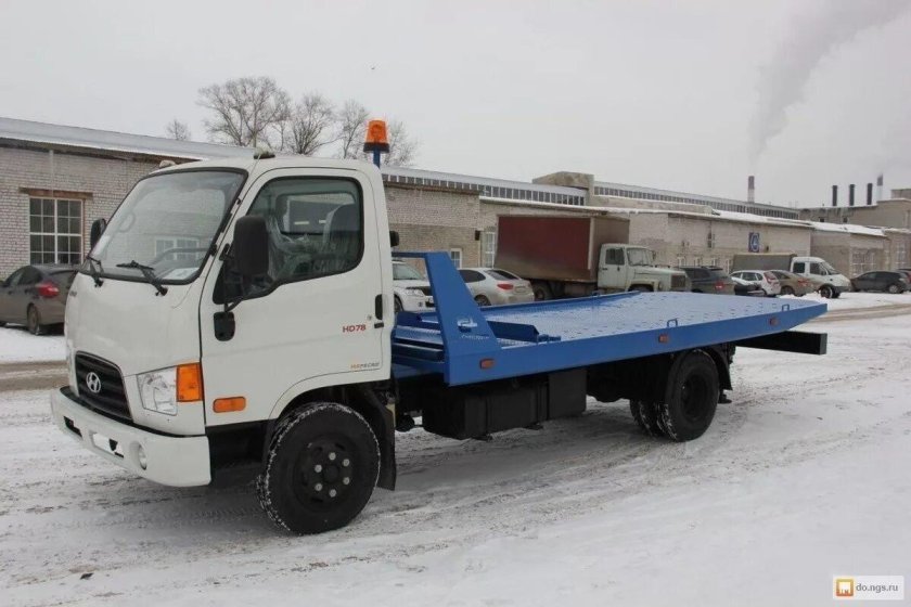 Эвакуатор Хендай HD 78 со сдвижной платформой