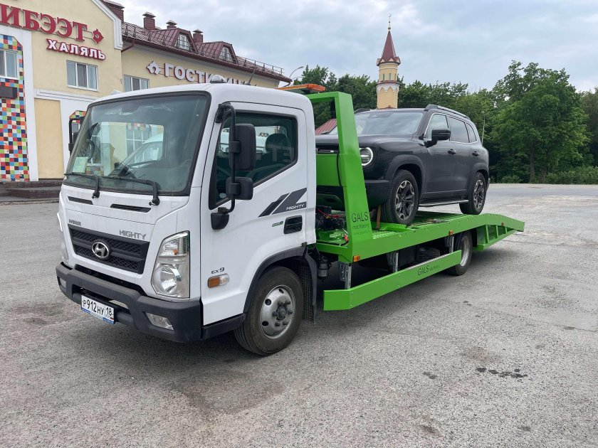 Эвакуатор Хендай HD 78 со сдвижной платформой