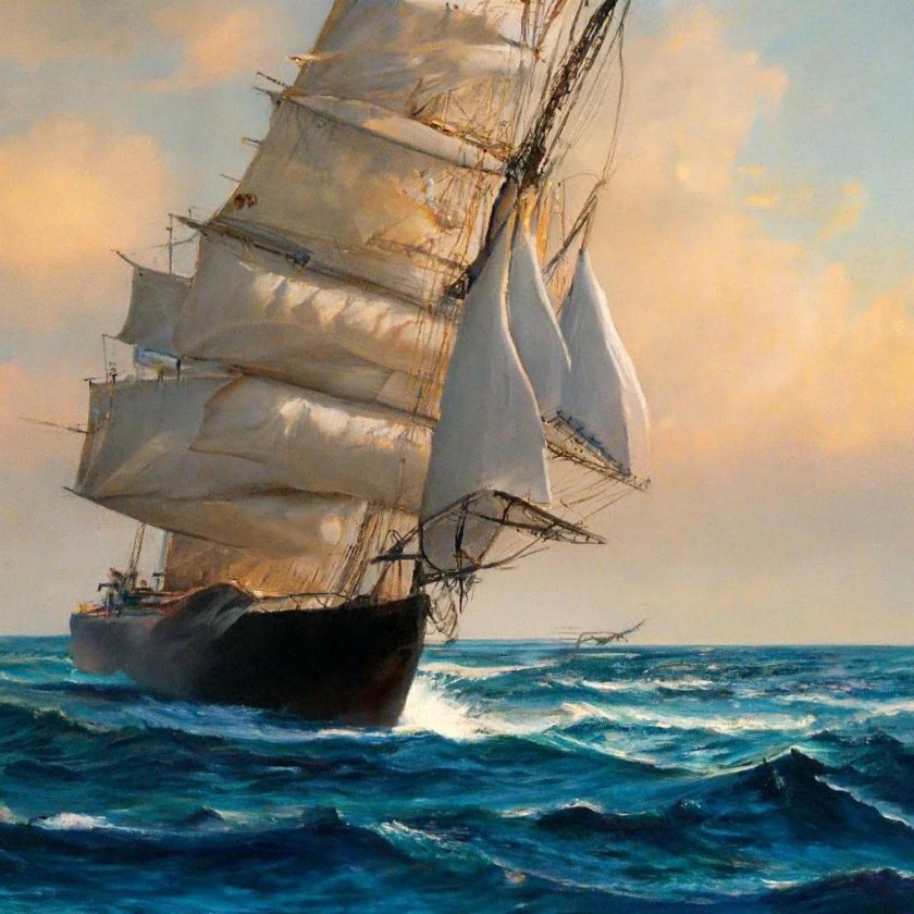 Картина парусник