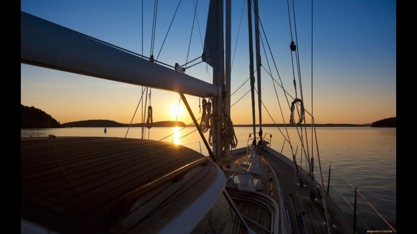 Палуба яхты