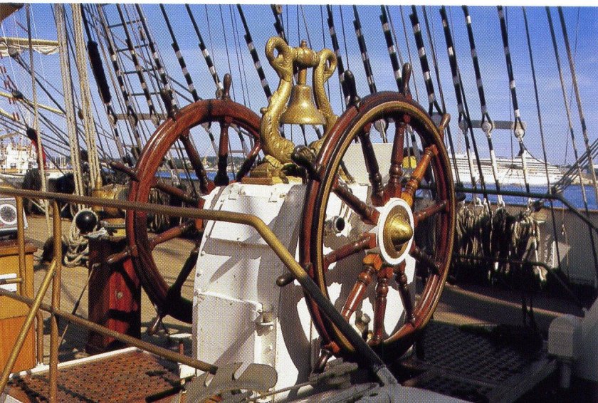 Барк Седов палуба