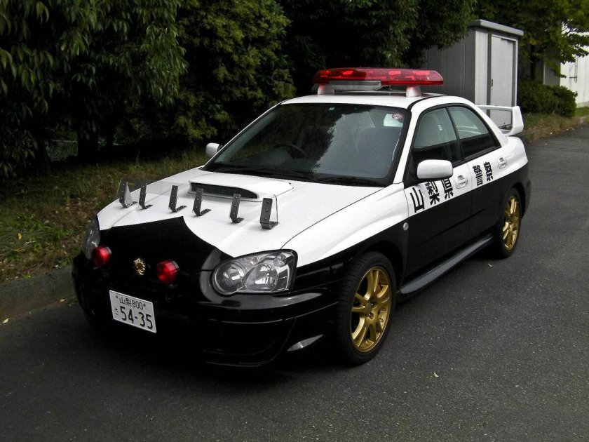 Subaru impreza wrx sti police