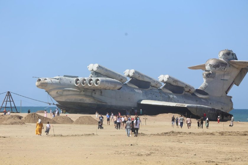 Лунь экраноплан в Дербенте