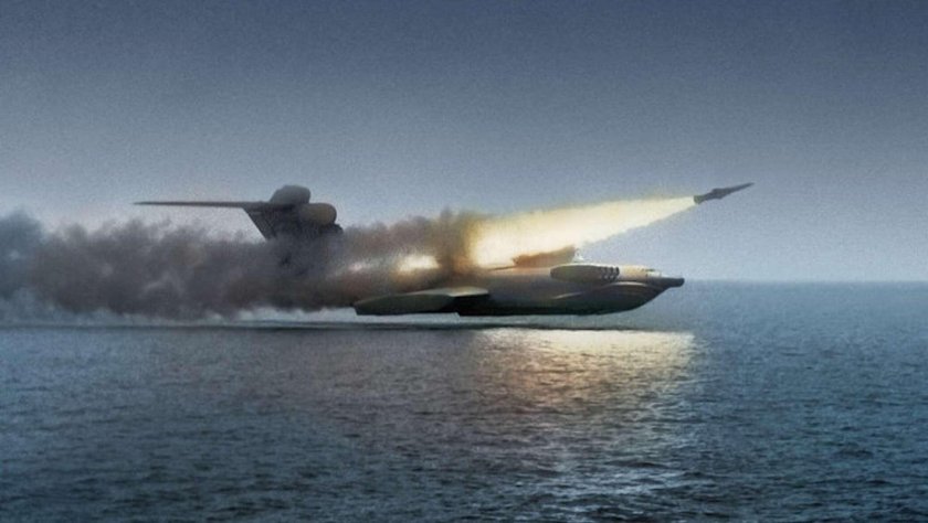 Экраноплан каспийский монстр