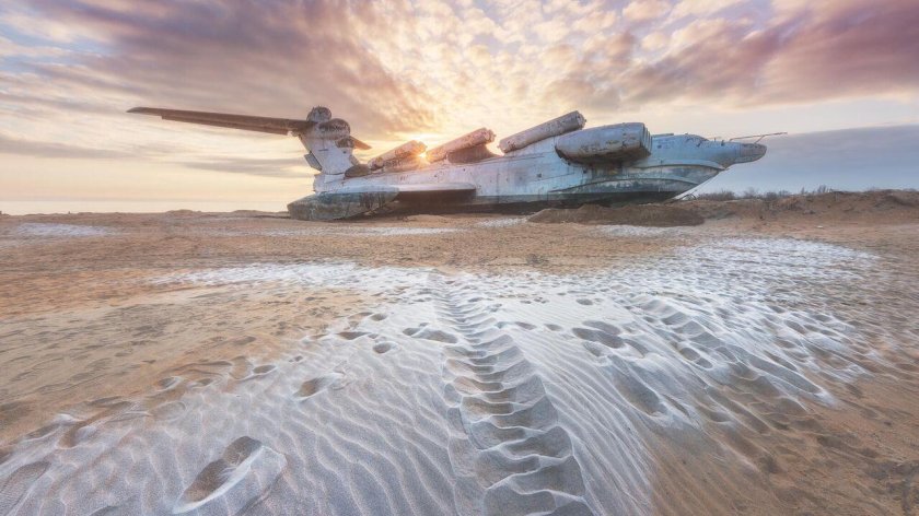 Лунь экраноплан в Дербенте