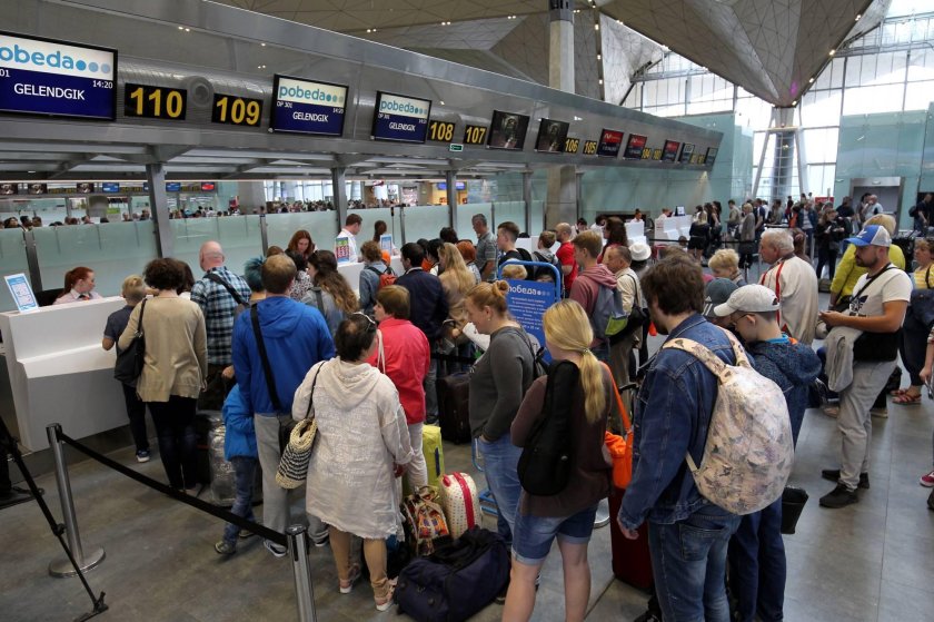 Стойка регистрации Пулково