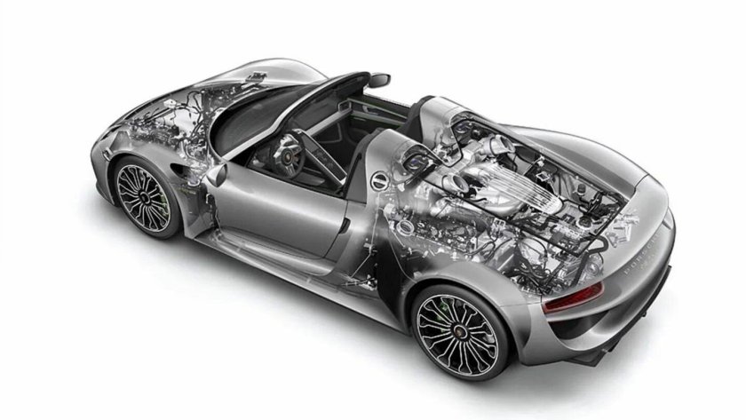 Porsche 918 Spyder двигатель