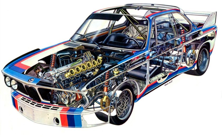 73 BMW 3.0 CSL Race car