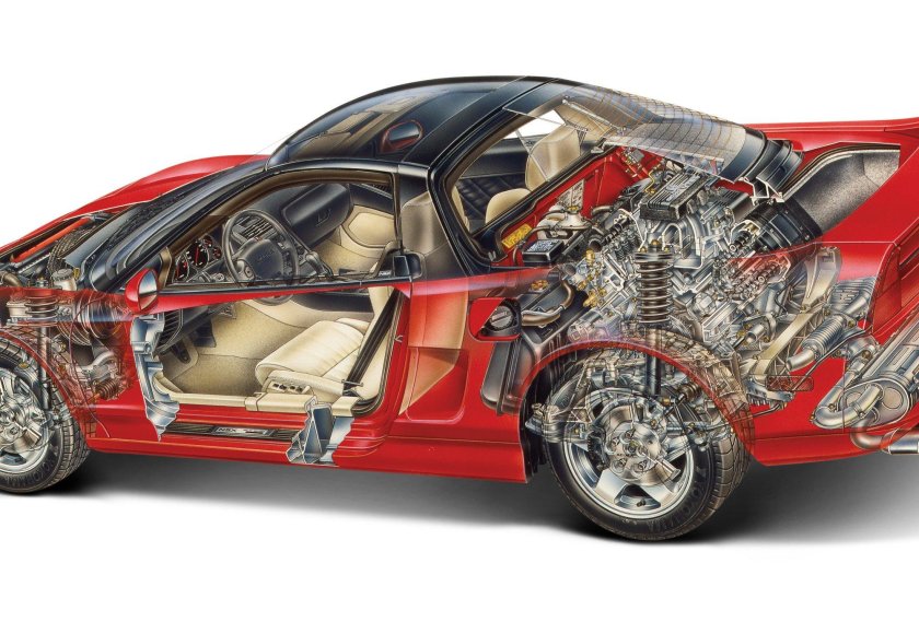 Хонда nsx cutaway