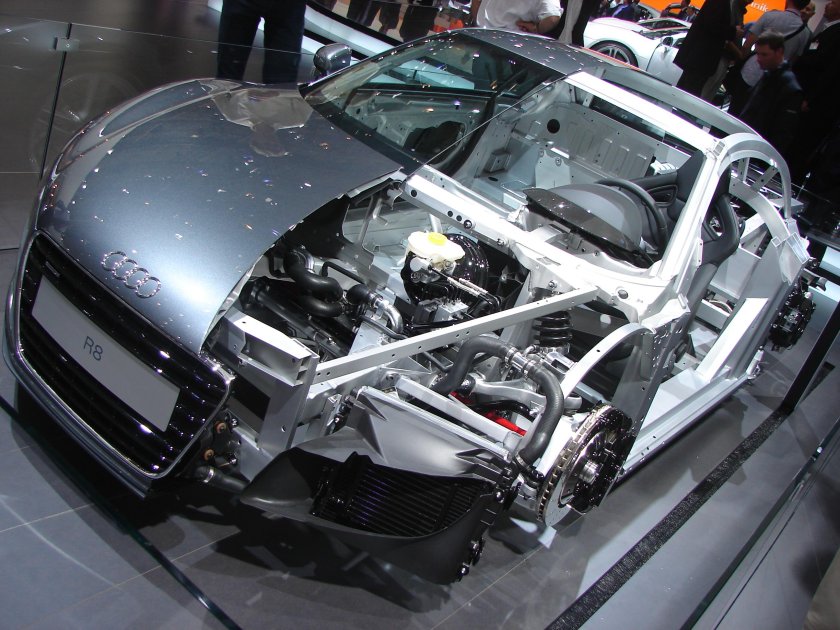 Audi r8 двигатель