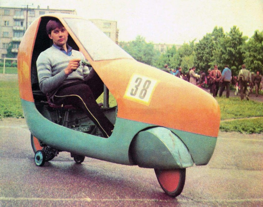 Советские веломобили с линейным приводом