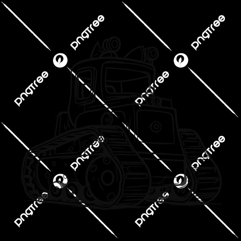 Бульдозер раскраска