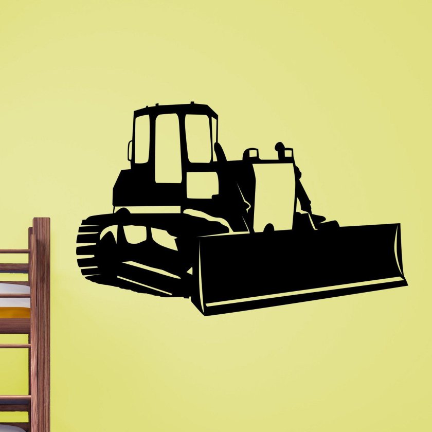 Бульдозер арт Стикеры