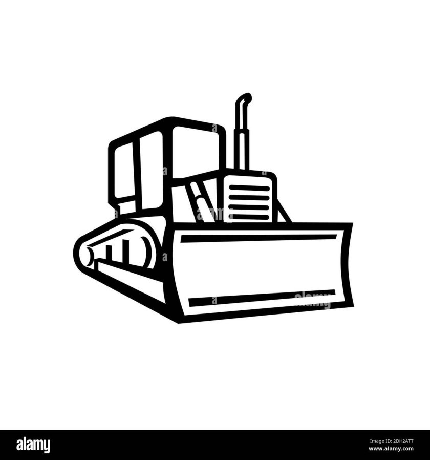 Бульдозер вектор