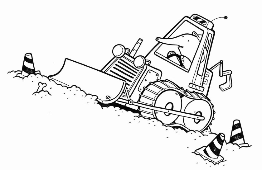 Бульдозер для раскрашивания