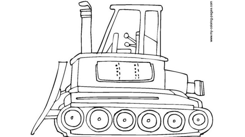 Гусеничный трактор т75 раскраска