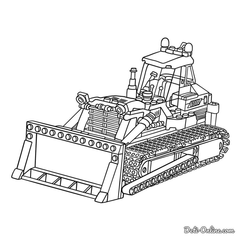 Раскраска строительная техника