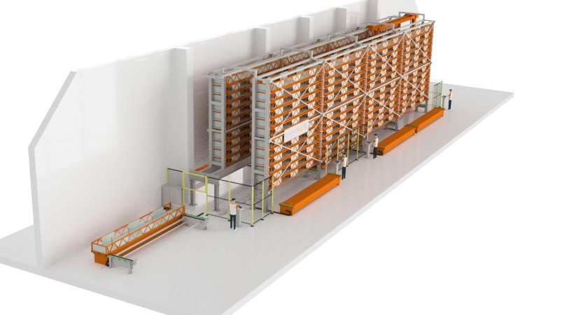 Стеллажно-тарный автоматизированный склад (Стас-50 "ЛТ")