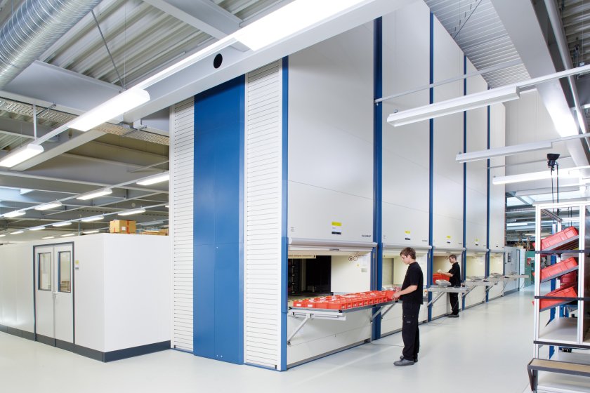 Лифтовые стеллажи Hänel Lean Lift