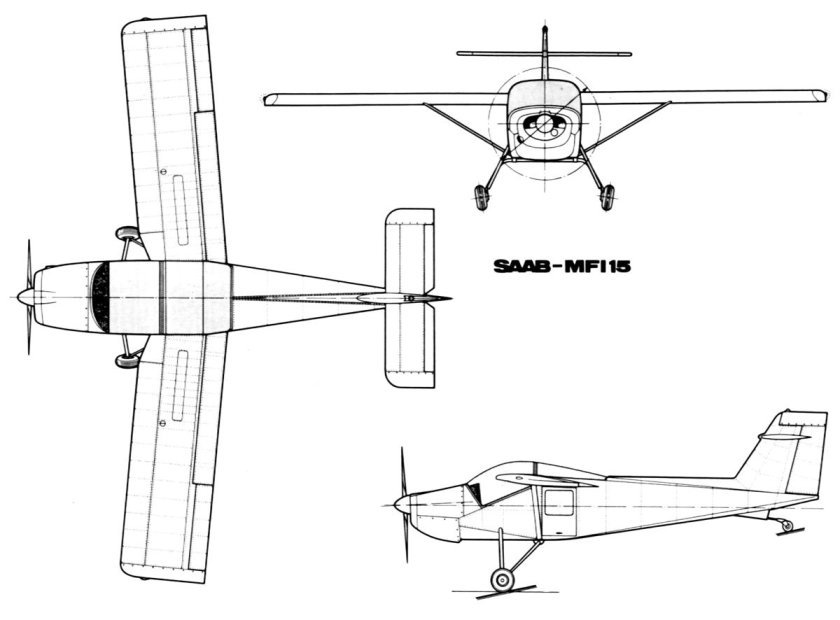 Сааб-MFI-15 чертеж