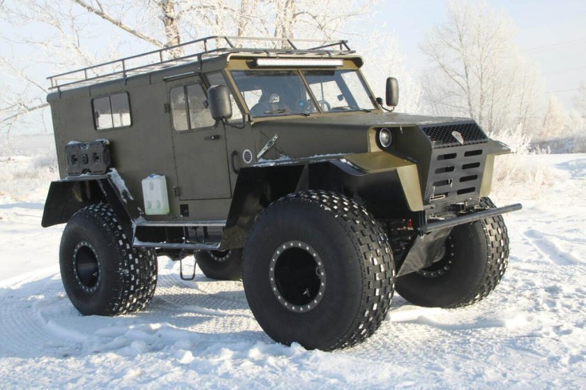 Вездеход на шинах низкого давления