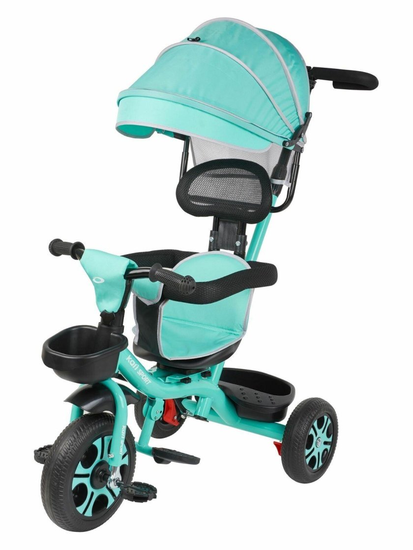 Велосипед коляска трёхколёсный детский с ручкой