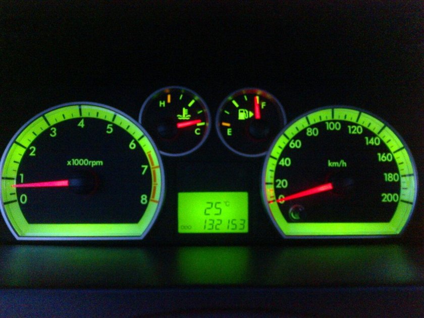 Приборка шевроле авео т250