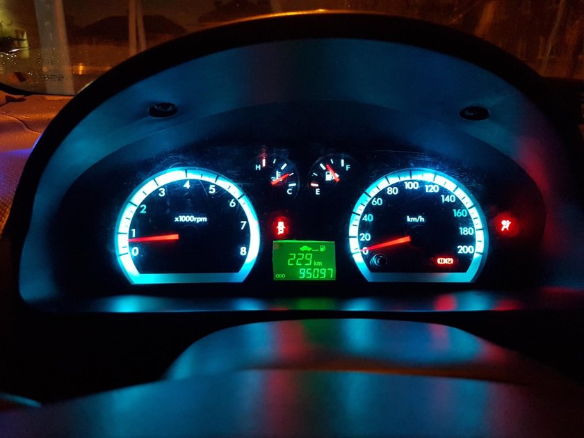 Пересвет панели Авео т250