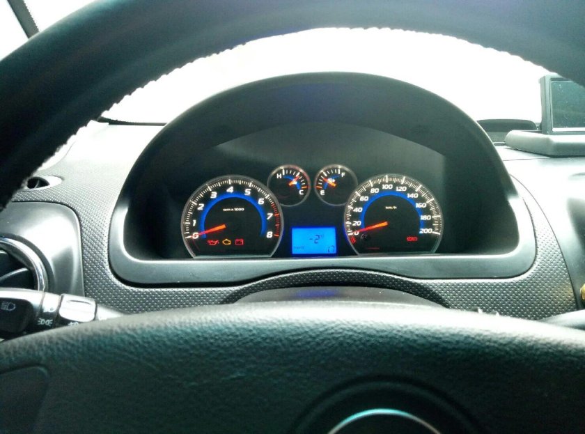 Панель приборов Chevrolet Aveo t250