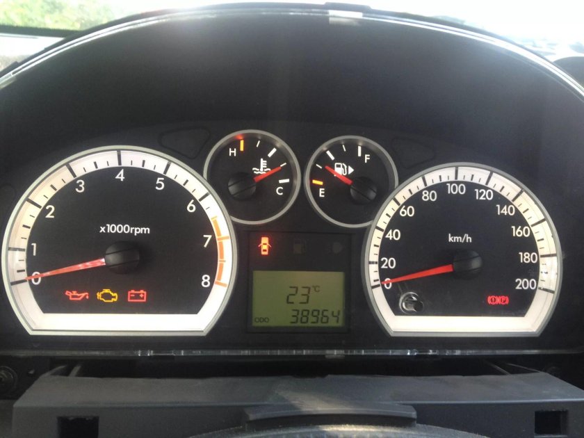 Приборка Шевроле Авео т250