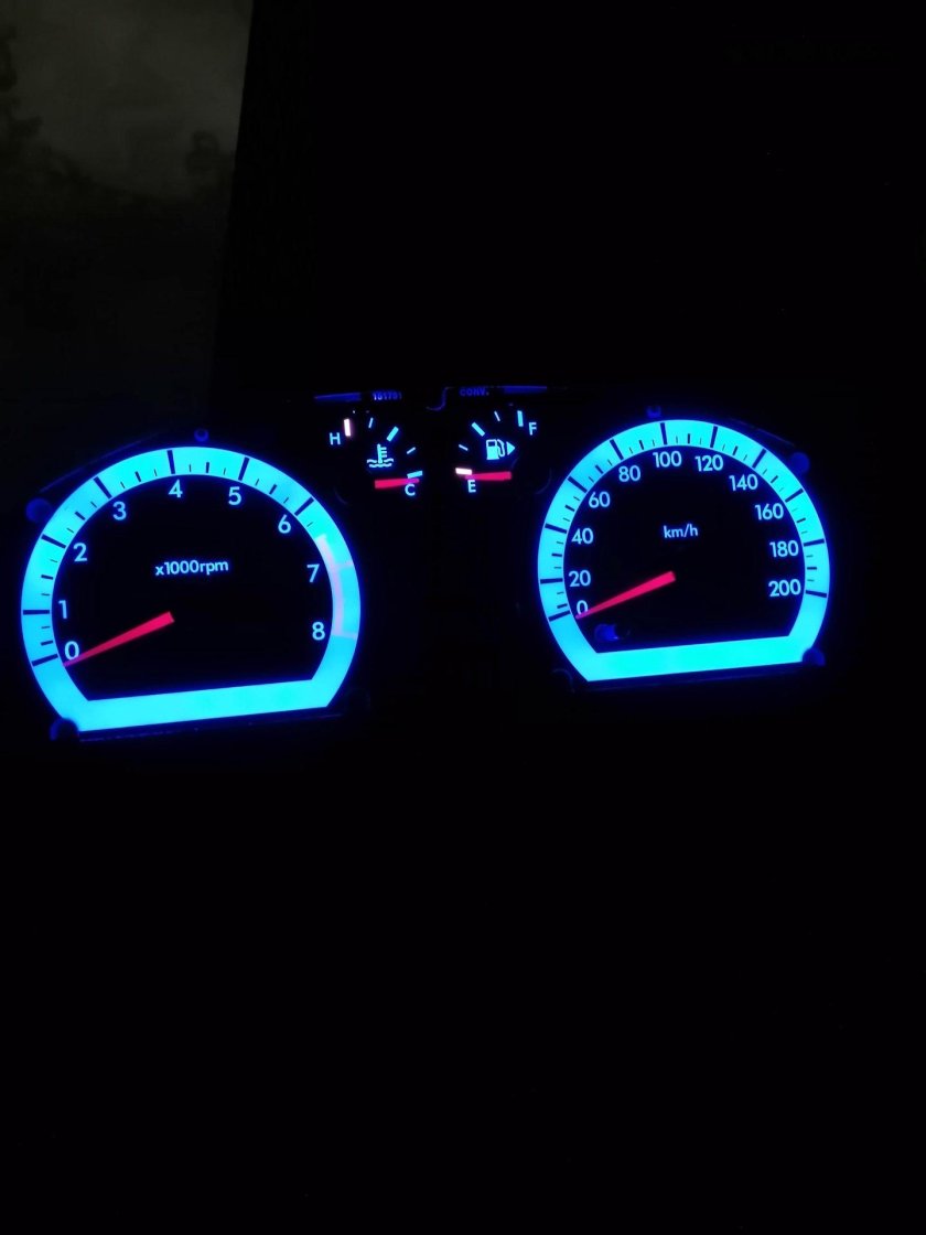 Пересвет щитка приборов Шевроле Авео т250