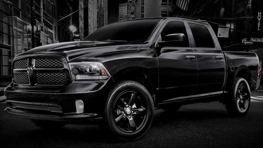 Dodge ram 1500 черный