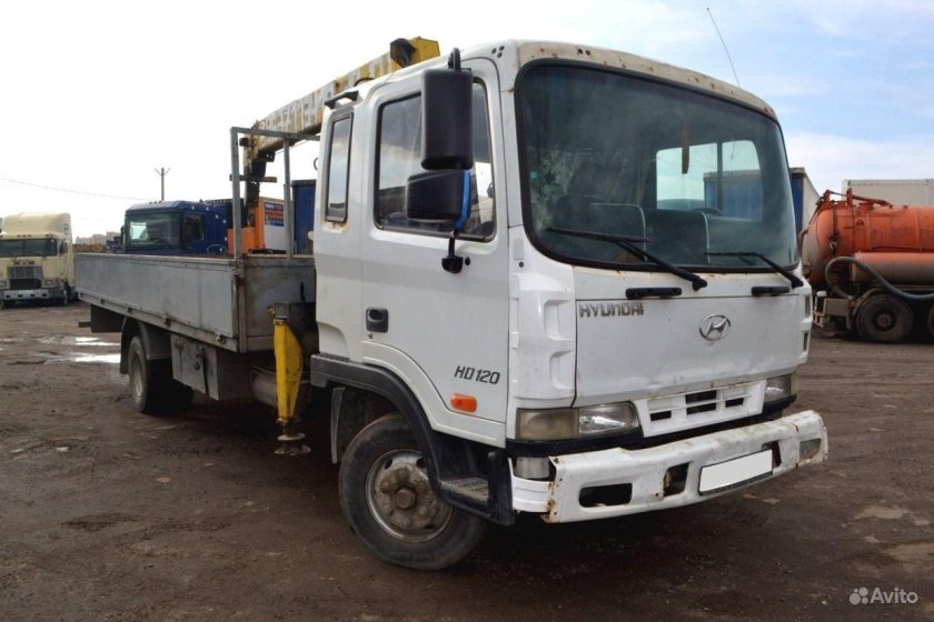 Hyundai hd120 кран манипулятор