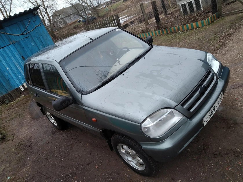 Светло серо-зеленый металлик Шевроле Нива