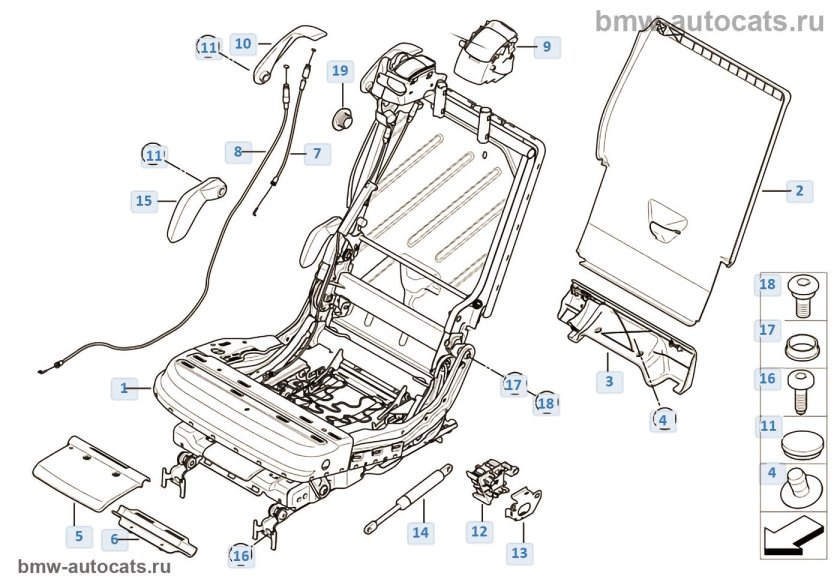 Сидение комфорт BMW x5 e70