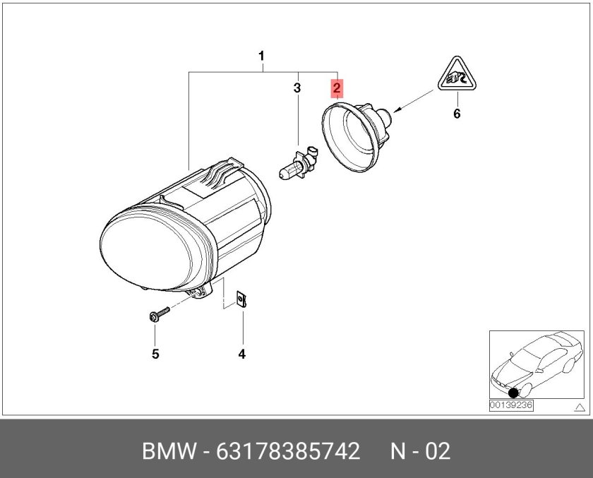 Противотуманные фары BMW x5 e53