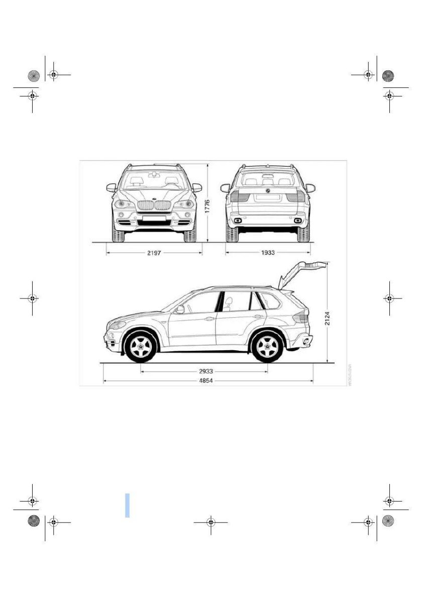 Габариты бмв х 3