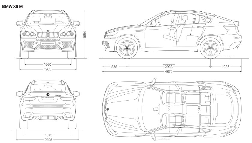 Чертежи BMW x5 е 70