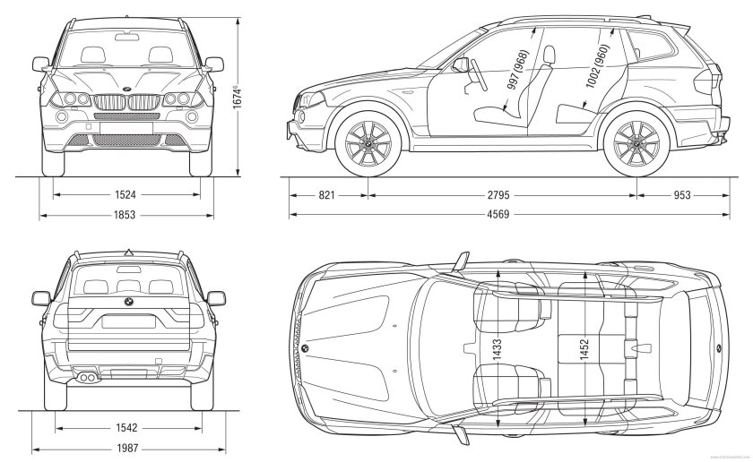 BMW x5 Blueprint